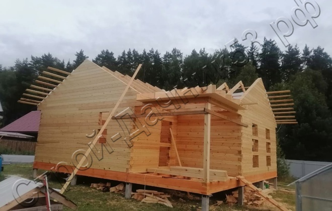 5 Брусовой дом ОД-12, 9х9м, 81М², Калужская область, Жуковский район, деревня Корсаково (18)